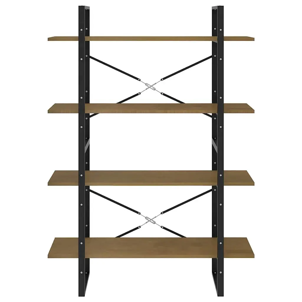 Solid Pine Bookshelf with 4 Shelves