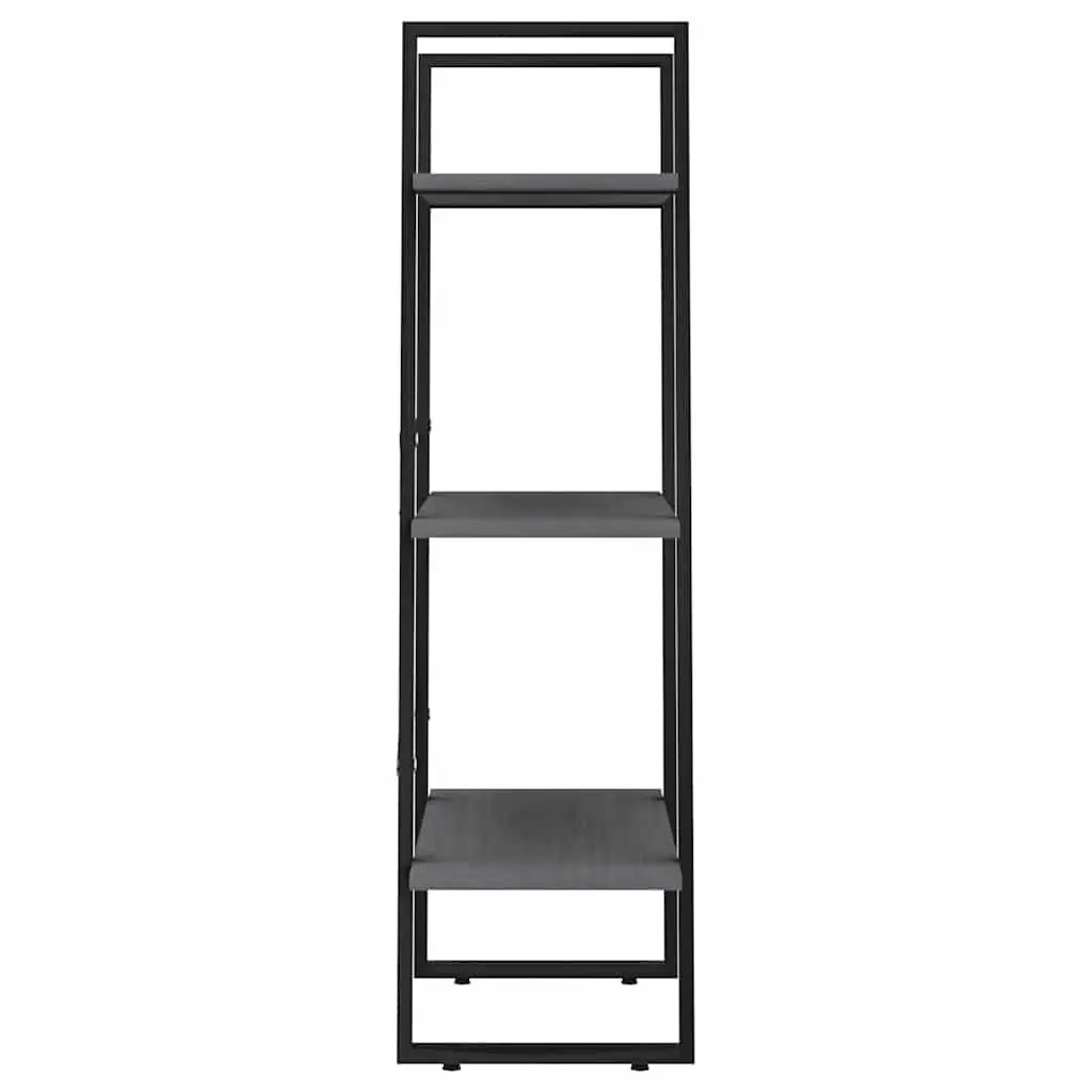 Storage Shelf Grey 60x30x105 cm Solid Pine Wood Bookcase Display Rack