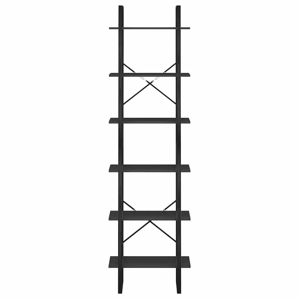 Storage Shelf 60x30x210 cm Bookcase Display Stand Shelving Unit Black