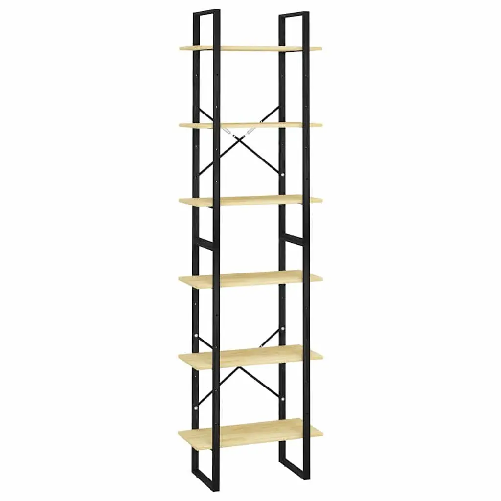 Storage Shelf 60x30x210 cm Wooden Bookcase Display Stand Shelving Unit
