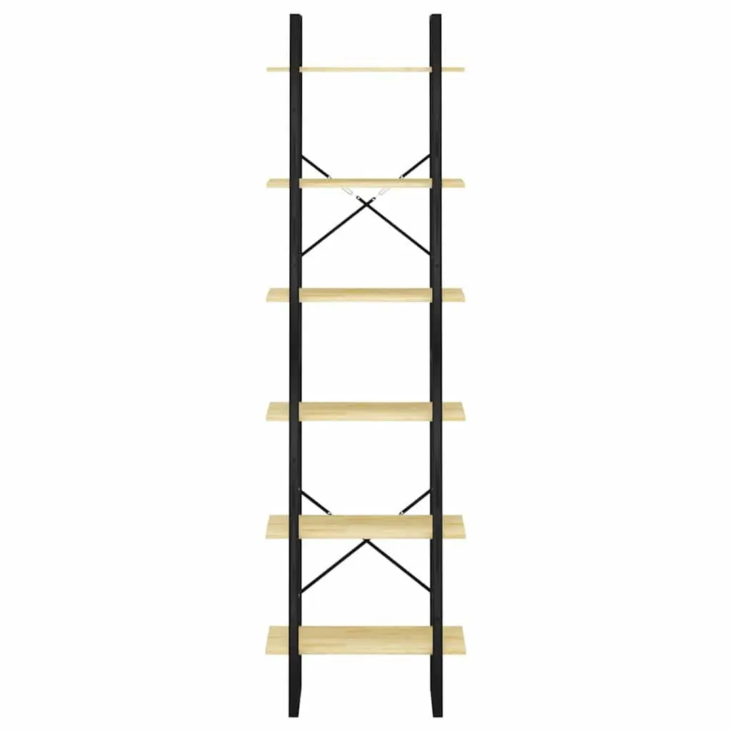 Storage Shelf 60x30x210 cm Wooden Bookcase Display Stand Shelving Unit
