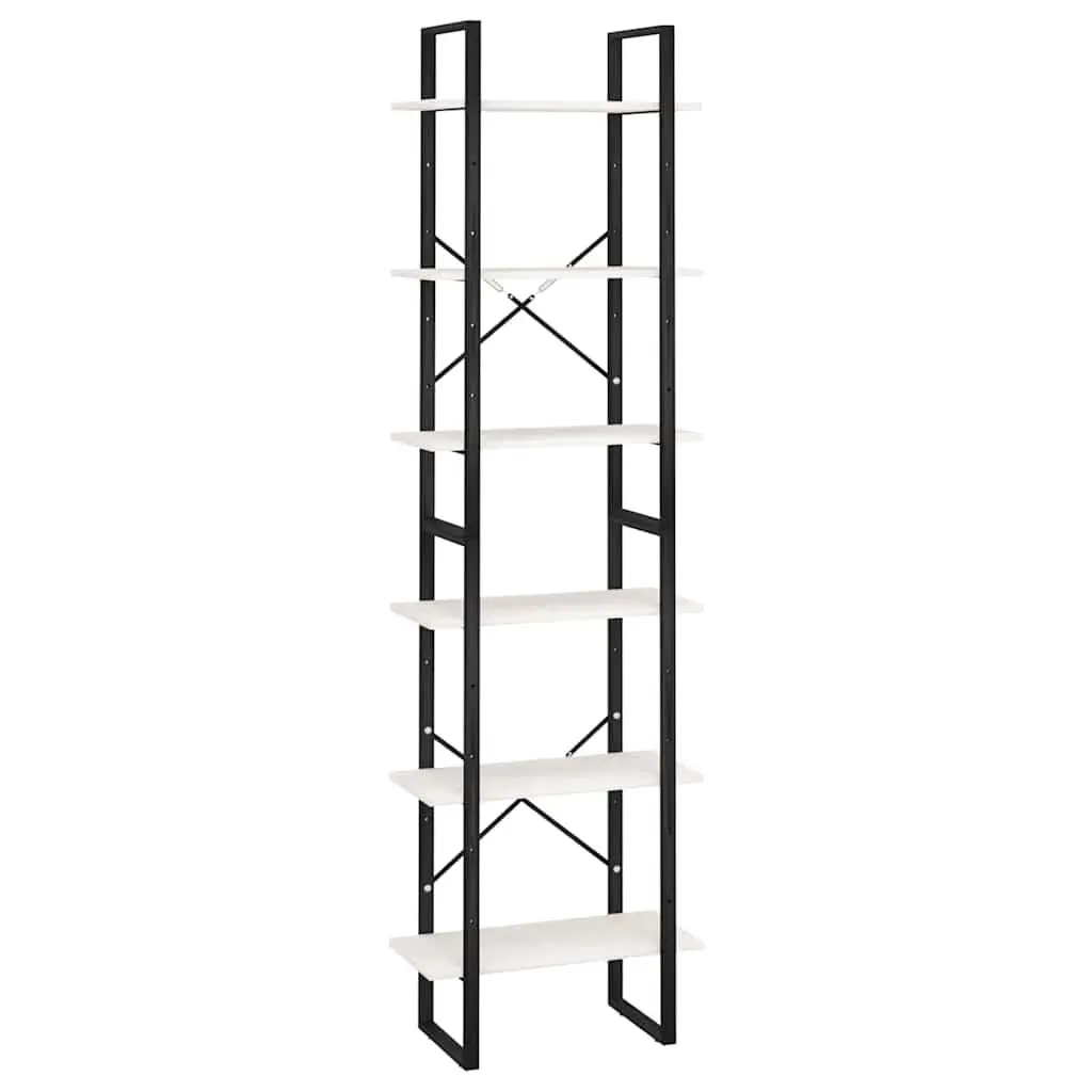 Storage Shelf White 60x30x210 cm Bookcase Display Rack Home Office