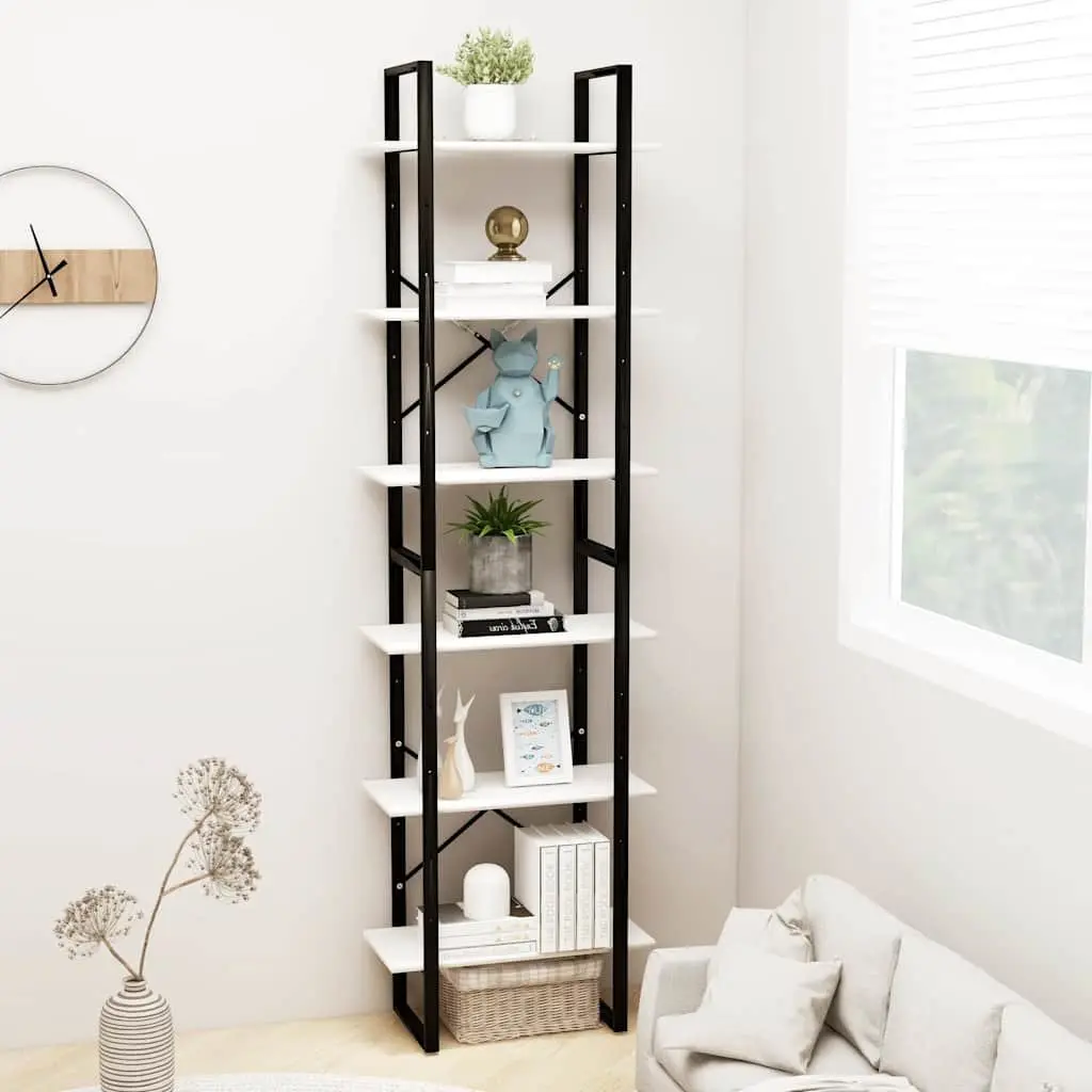 Storage Shelf White 60x30x210 cm Bookcase Display Rack Home Office