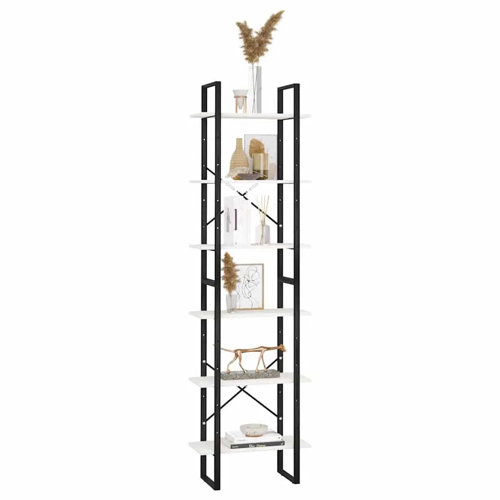 Storage Shelf White 60x30x210 cm Bookcase Display Rack Home Office