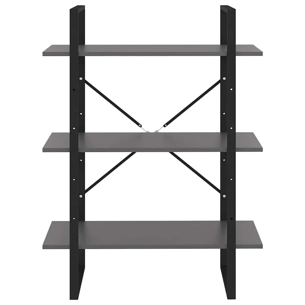 Book Cabinet Grey Storage Shelving Unit Home Furniture Decor Bookcase Shelf
