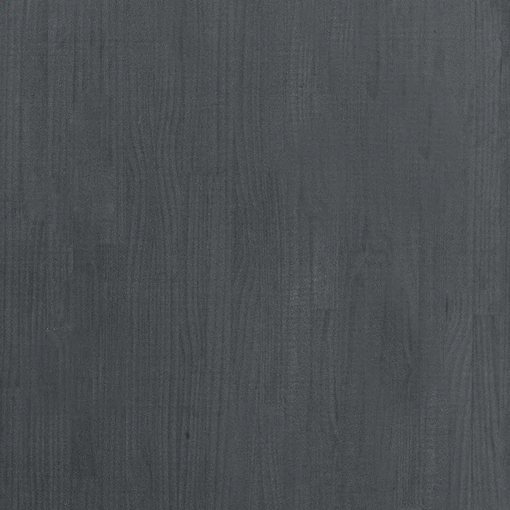 High Cabinet Shelving Unit Grey 80x30x210 cm Solid Pine Wood Bookcase Storage