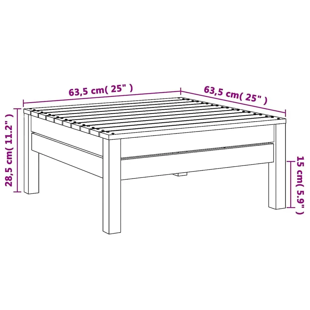 White Footstool for Outdoor Relaxation