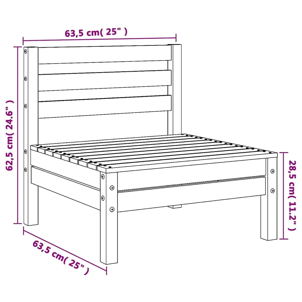 Outdoor Wooden Sofa for Two