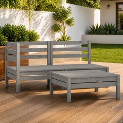 Comfortable and Valuable 3 Piece Garden Lounge Set