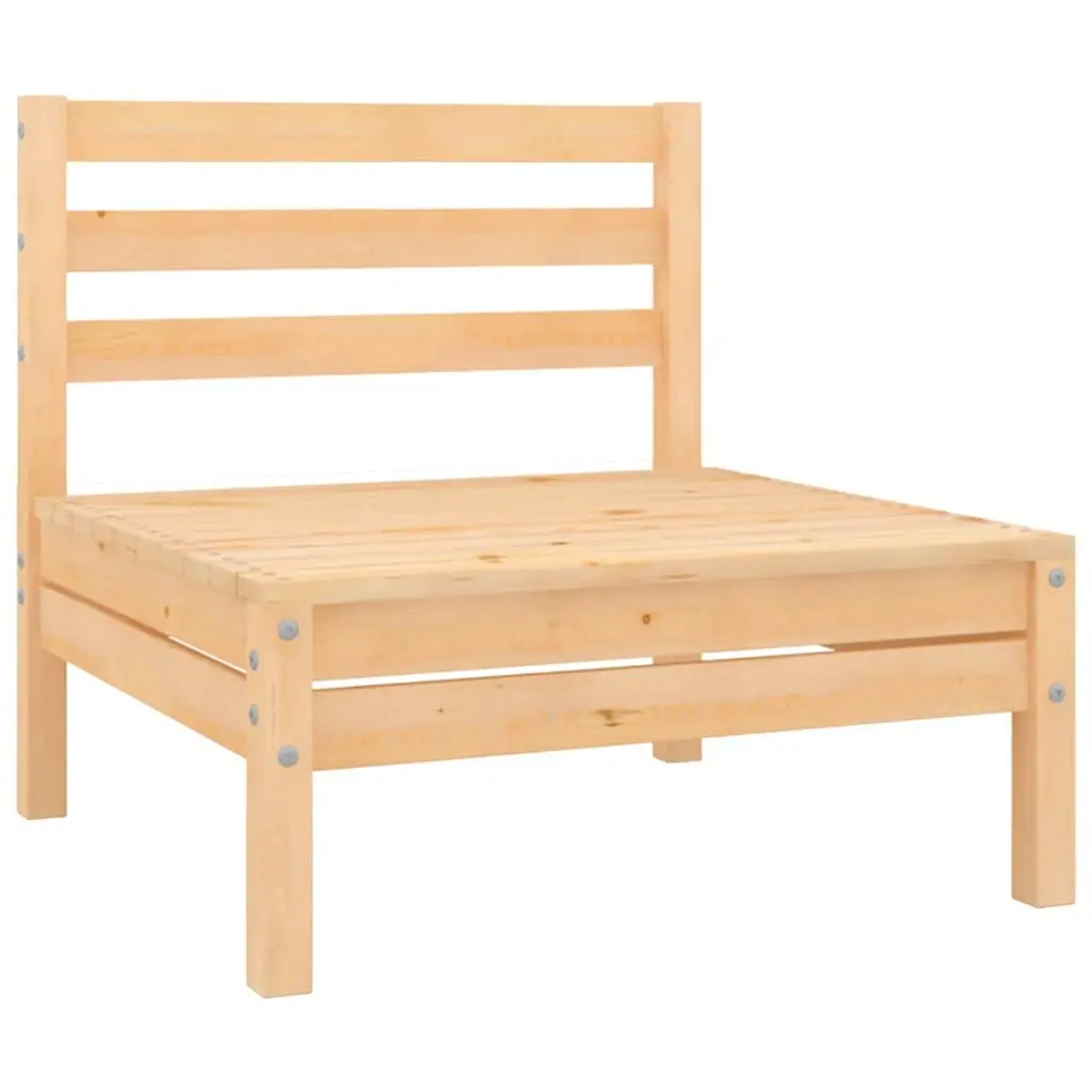 3 Piece Pinewood Garden Lounge Set