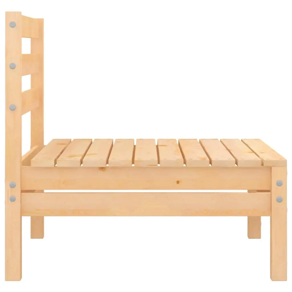 3 Piece Pinewood Garden Lounge Set