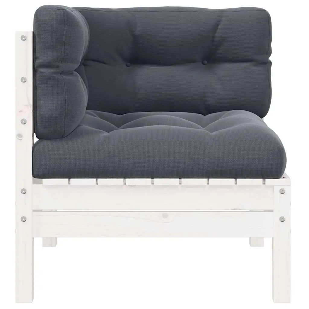 White Garden Corner Sofa