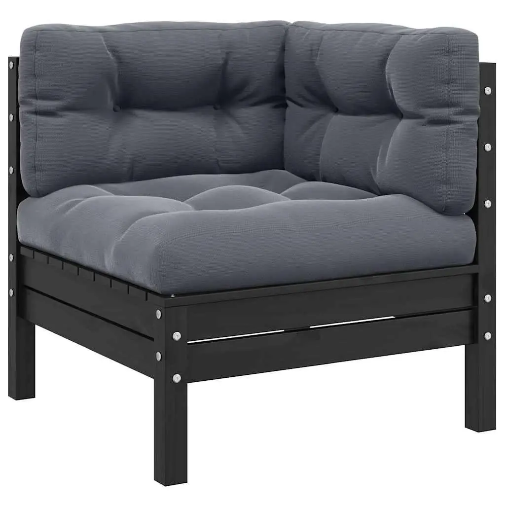 2-Seater Garden Sofa Outdoor Patio Seating Modular Grey