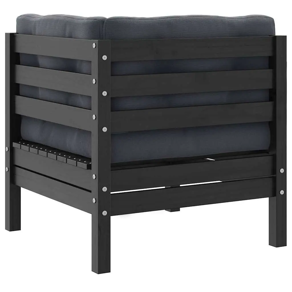 2-Seater Garden Sofa Outdoor Patio Seating Modular Grey