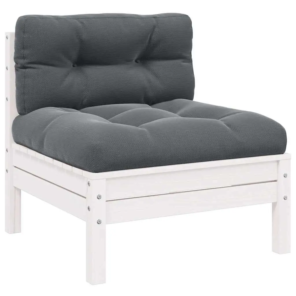2-Seater Garden Sofa Outdoor Lounge Seating Modular White