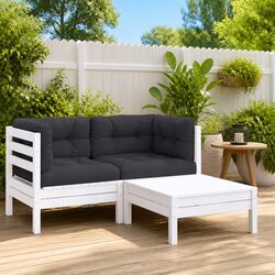 Comfortable and Practical 3 Piece Outdoor Lounge Set