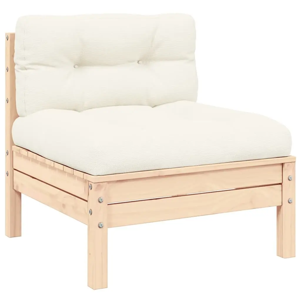 Outdoor Lounge Set with Cream Cushions