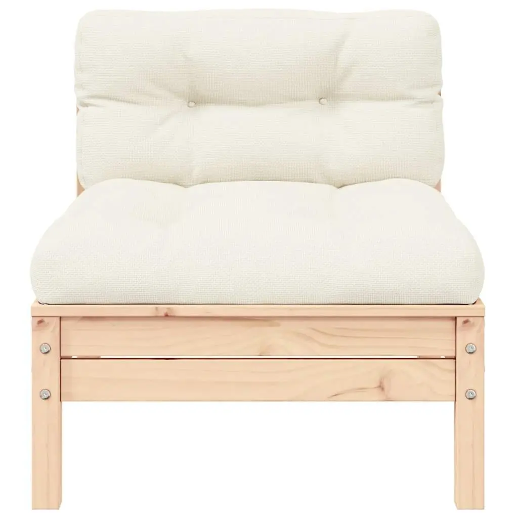 Outdoor Lounge Set with Cream Cushions
