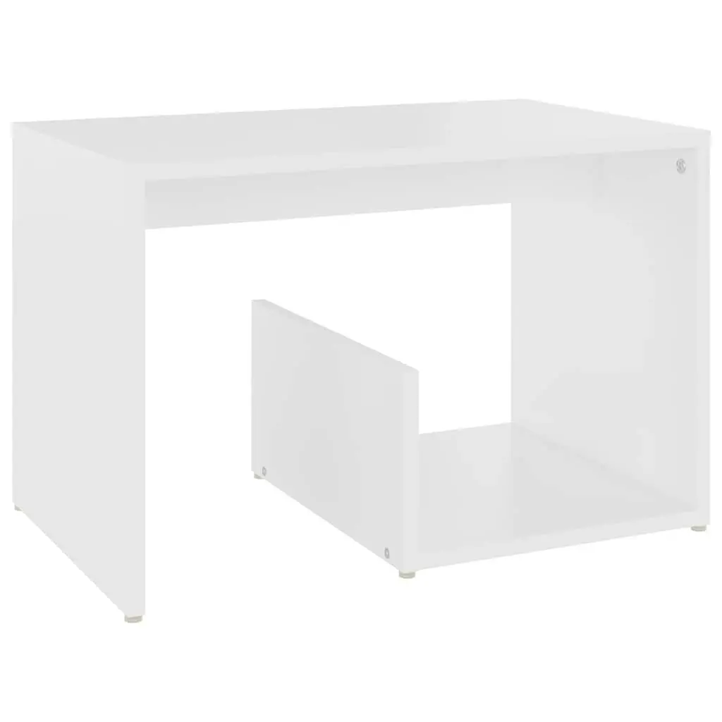 End Table White Modern Storage Side Table Living Room Accent Furniture