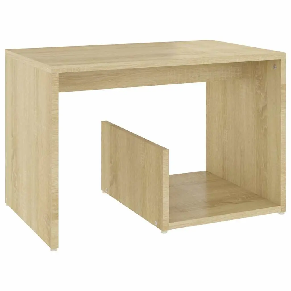 Side Table Storage Brown 59 x 36 x 38 cm Sonoma Oak Accent Living Room Furniture
