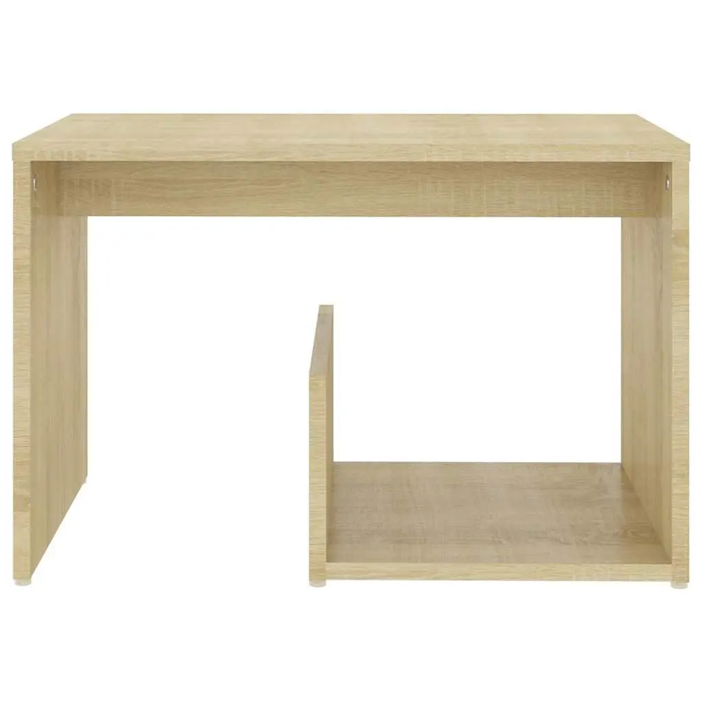 Side Table Storage Brown 59 x 36 x 38 cm Sonoma Oak Accent Living Room Furniture