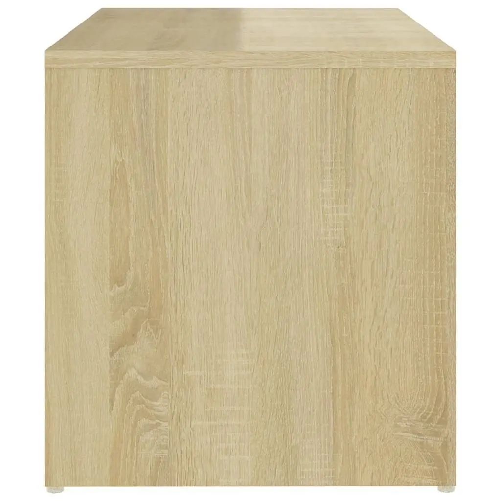 Side Table Storage Brown 59 x 36 x 38 cm Sonoma Oak Accent Living Room Furniture