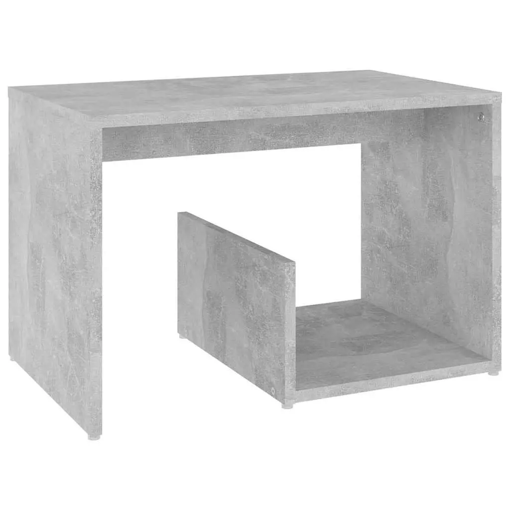 End Table Grey Storage Furniture Modern Accent Side Coffee Table 59W x 36D x 38H cm