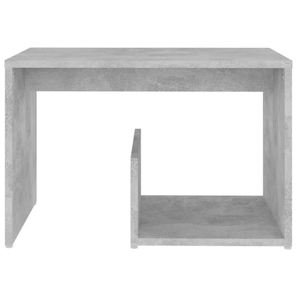 End Table Grey Storage Furniture Modern Accent Side Coffee Table 59W x 36D x 38H cm
