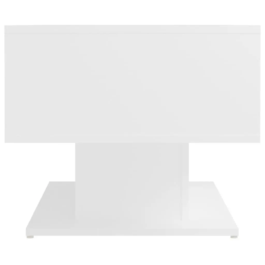 Coffee Table Modern Storage Shelf White 103.5 x 50 x 44.5 cm