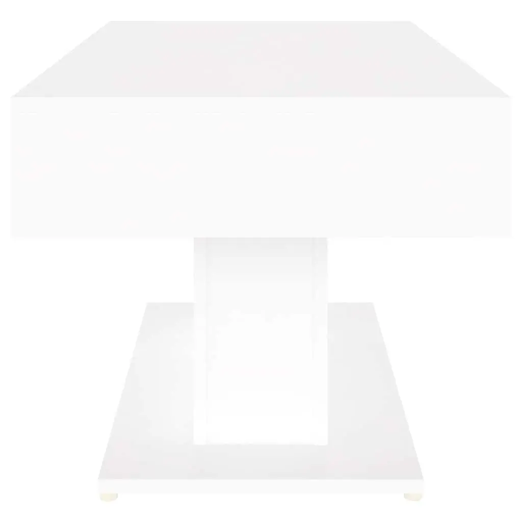 Coffee Table Living Room Accent 96x50x45cm White Engineered Wood