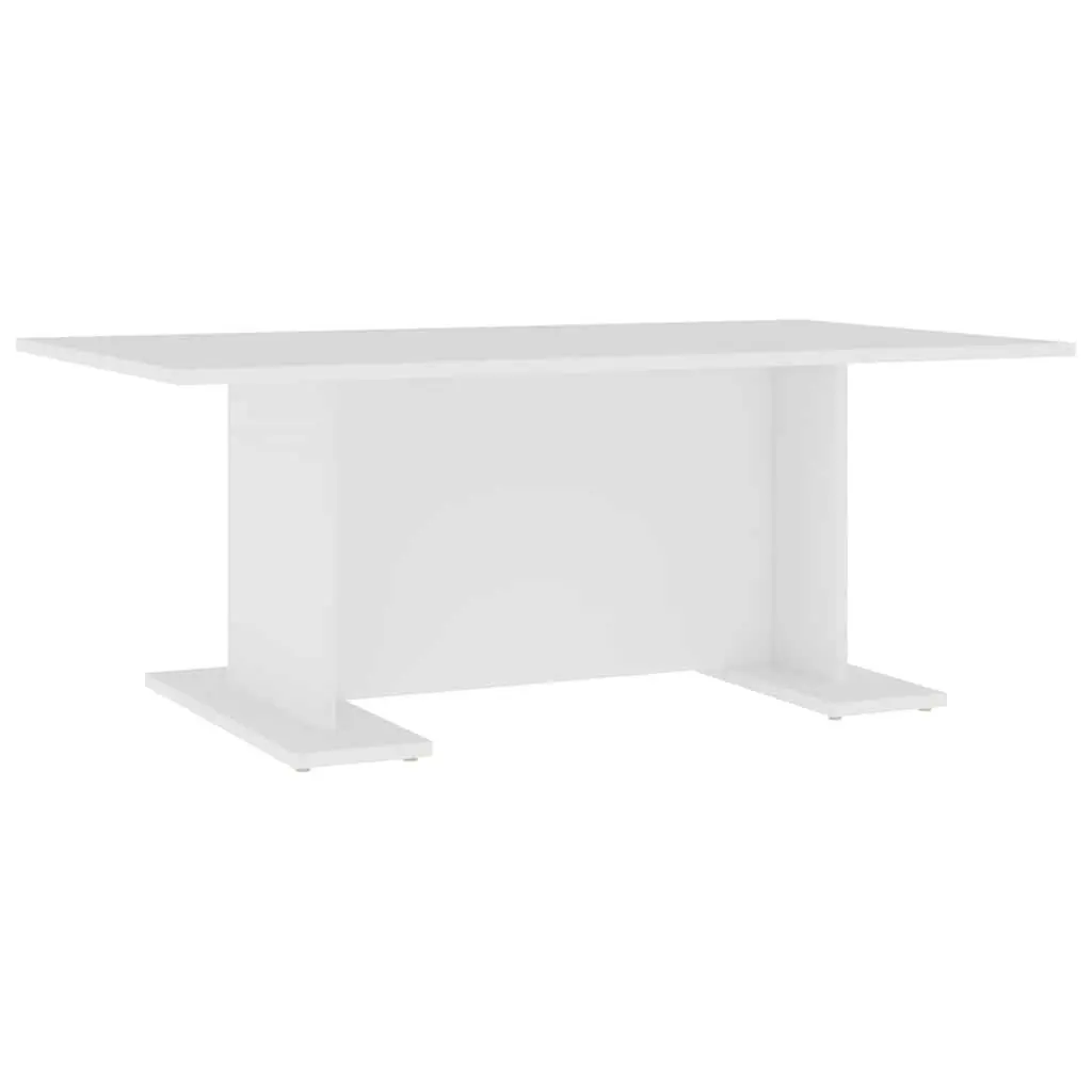 Modern White Coffee Table for Living Room Lounge Sofa Side Accent Furniture