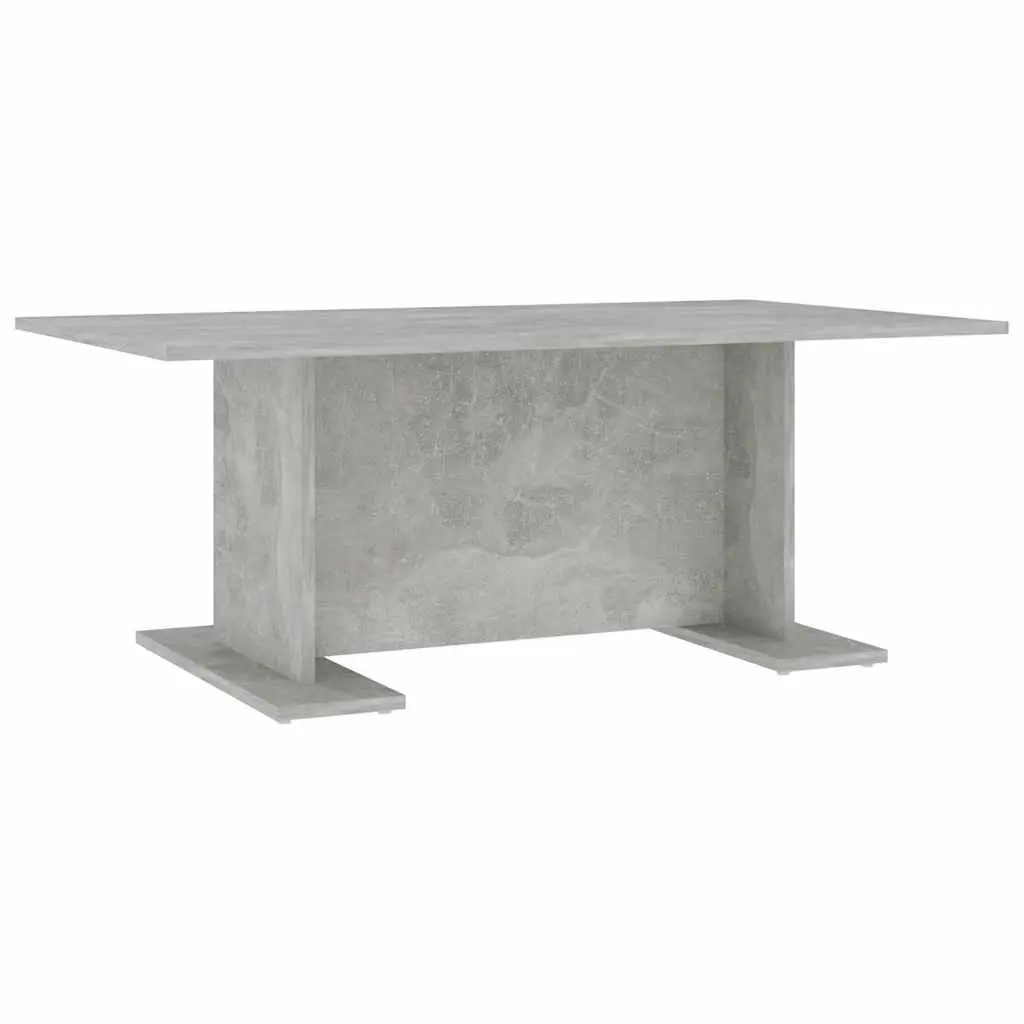Grey Engineered Wood Coffee Table Modern Accent Furniture Living Room Decor