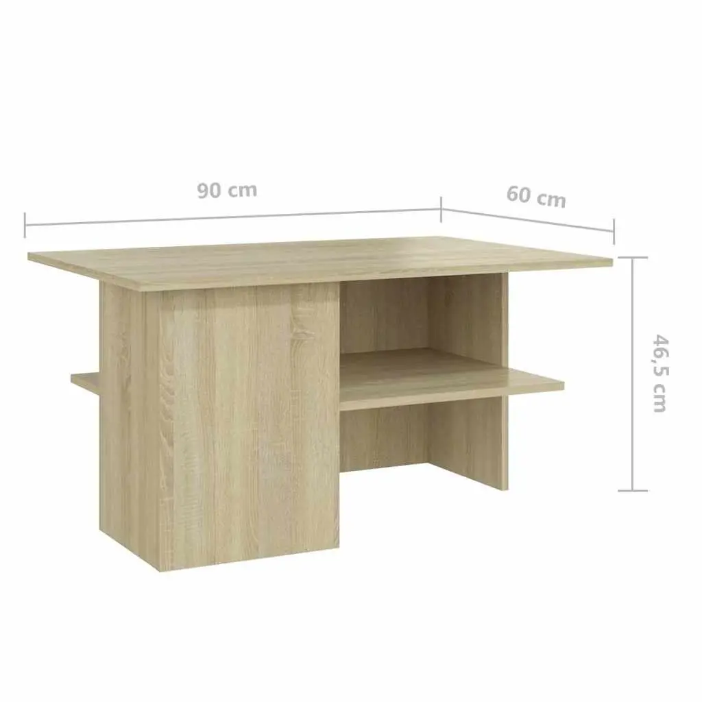 Coffee Table with Storage in Sonoma Oak