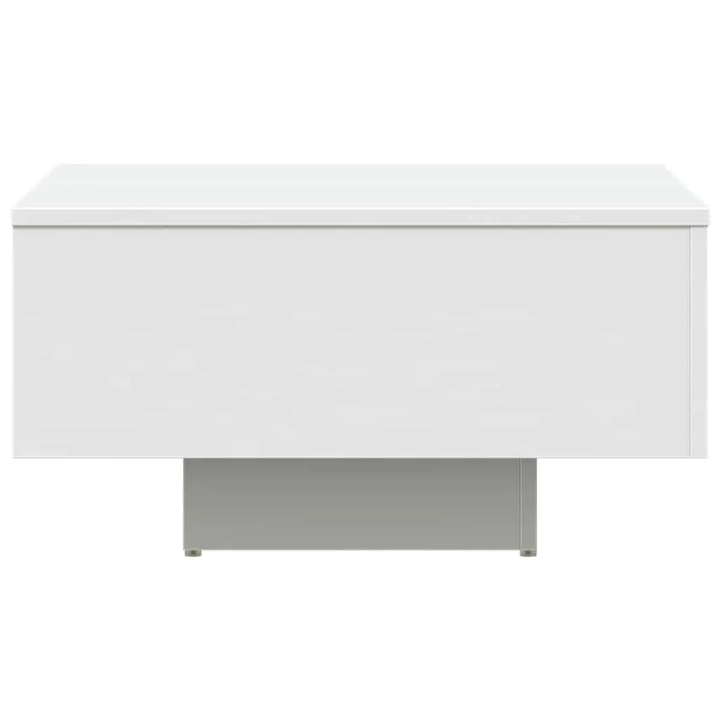 White Coffee Table 60x60x31.5 cm Engineered Wood Centre Living Room Accent