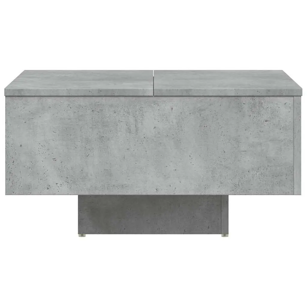 Coffee Table Grey Accent Living Room Modern Engineered Wood Design 60x60x31.5cm