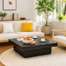 Reliable Black Coffee Table with Modern Appeal
