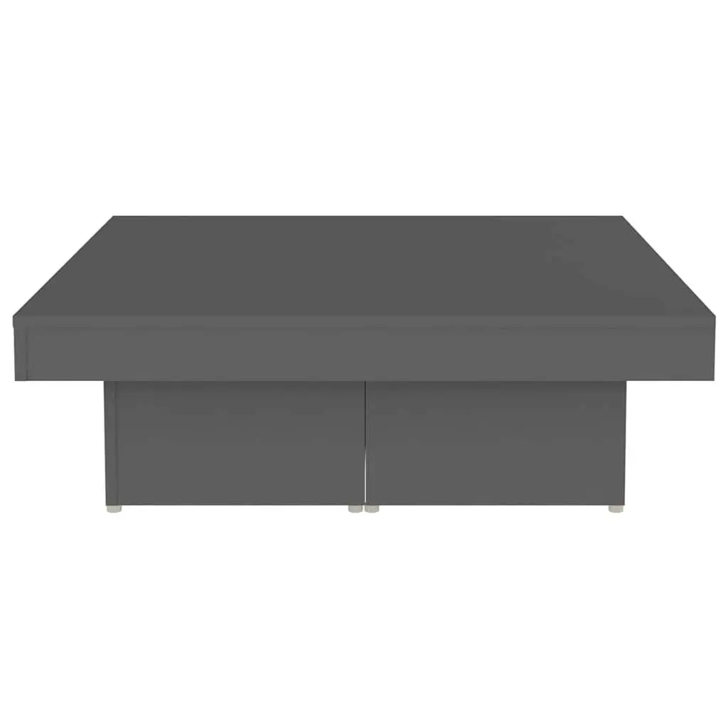 Grey Coffee Table 90x90x28cm Engineered Wood