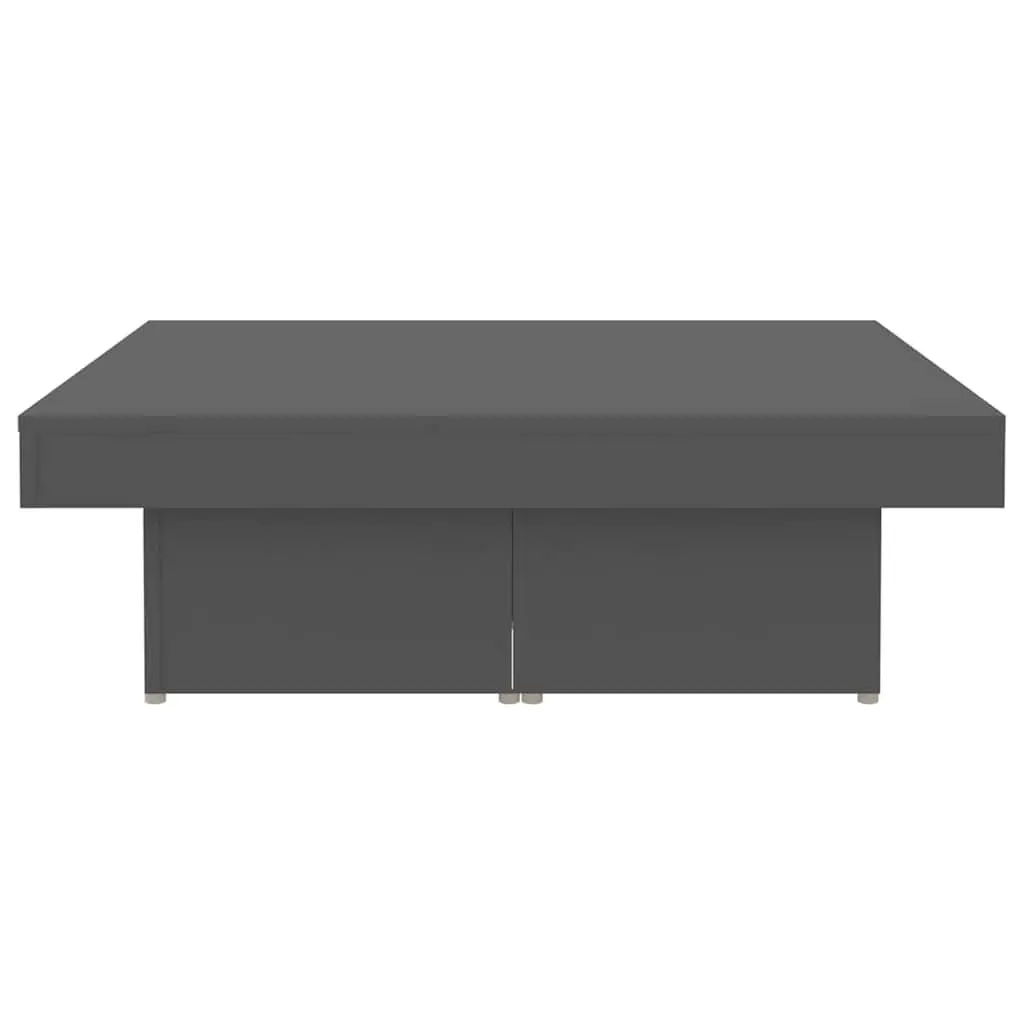 Grey Coffee Table 90x90x28cm Engineered Wood