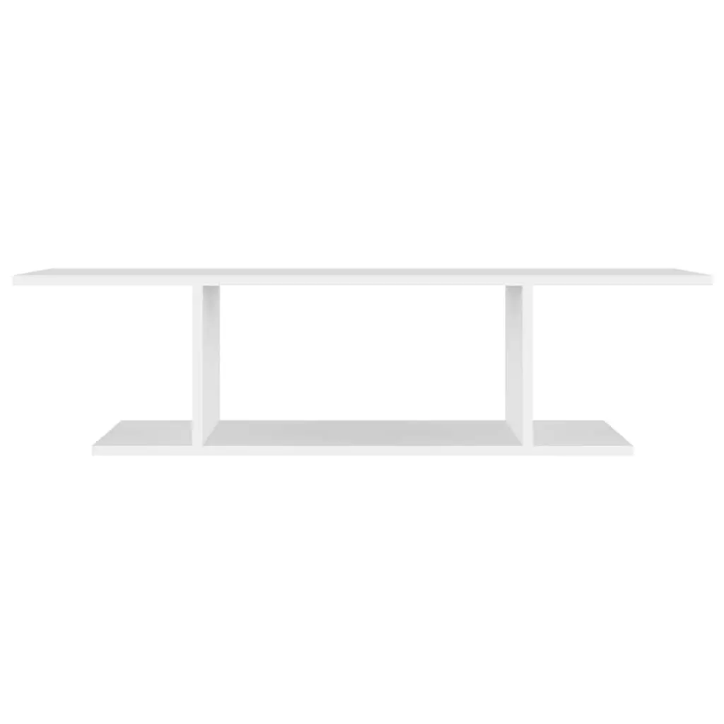 Wall Mounted TV Cabinet White Living Room Storage Unit Open Shelving Display