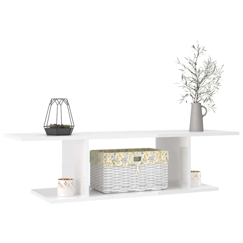 Wall Mounted TV Cabinet in White
