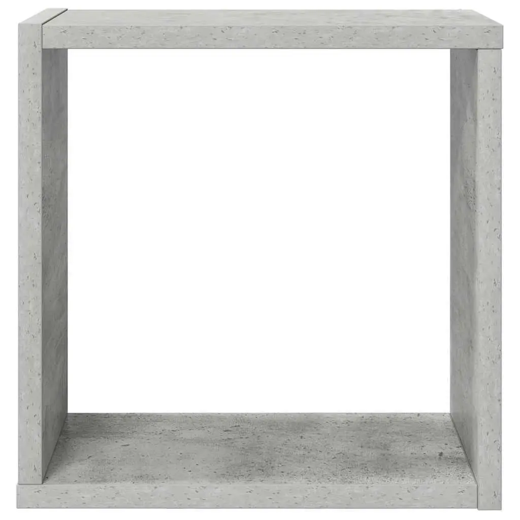 Wall Cube Shelves 2 pcs Grey Floating Storage Display Hanging Organiser