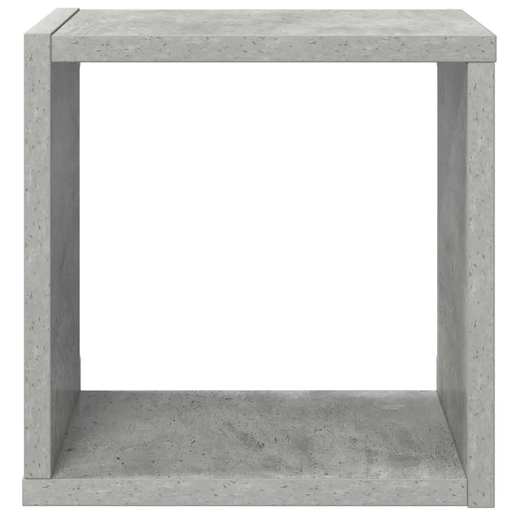 Wall Cube Shelves 4 pcs Grey Floating Storage Display Organiser Living Room
