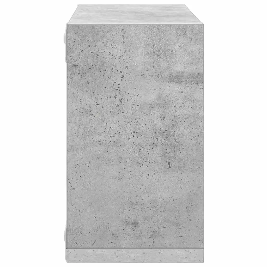 Wall Cube Shelves 4 pcs Grey Floating Storage Display Organiser Living Room