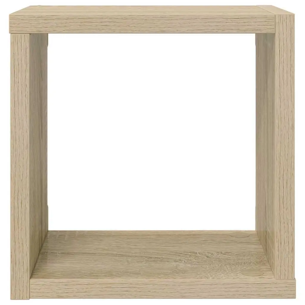 Wall Cube Shelves 6 Pieces Floating Storage Display Organizer Brown