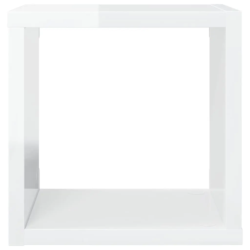 Wall Cube Shelves Set 6 pcs White Floating Storage Display Organiser Home Decor