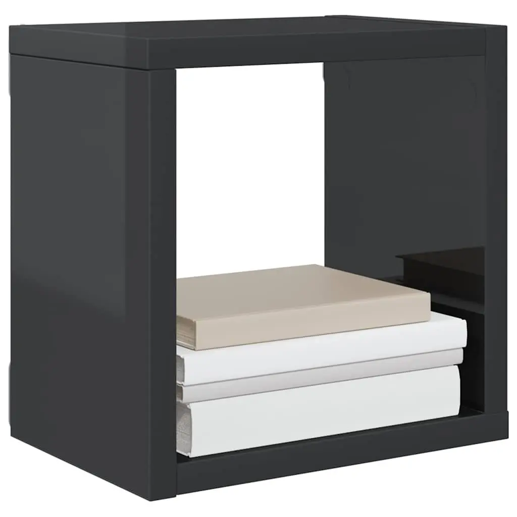 Wall Cube Shelves Floating Storage Display Grey 6 Piece Set