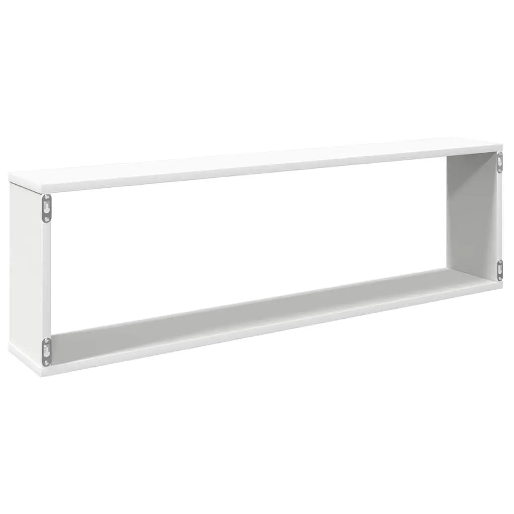 Wall Cube Shelves Set 4 Piece Display Storage Floating Shelving White
