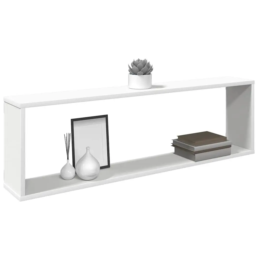 Wall Cube Shelves Set 4 Piece Display Storage Floating Shelving White