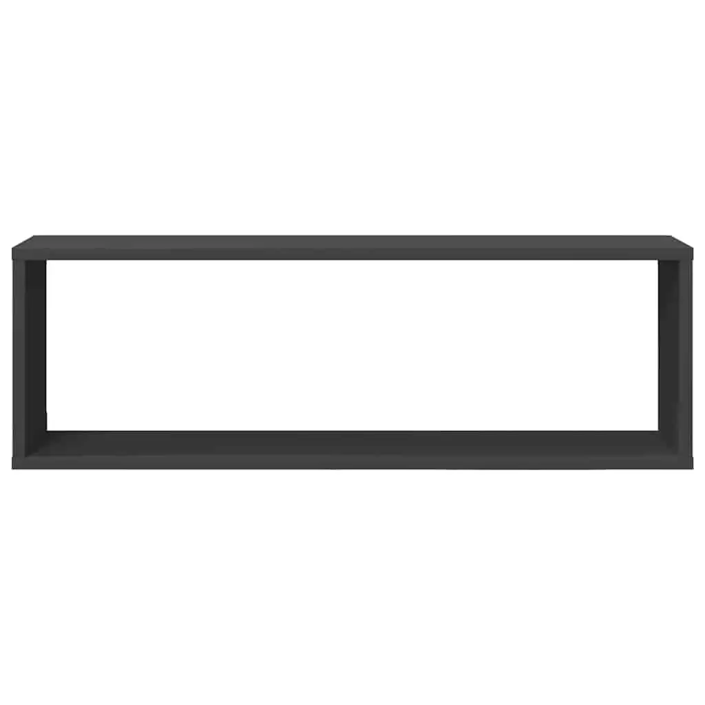 Wall Cube Shelves 6 Piece Set Grey Storage Display Floating Mounted Home Decor