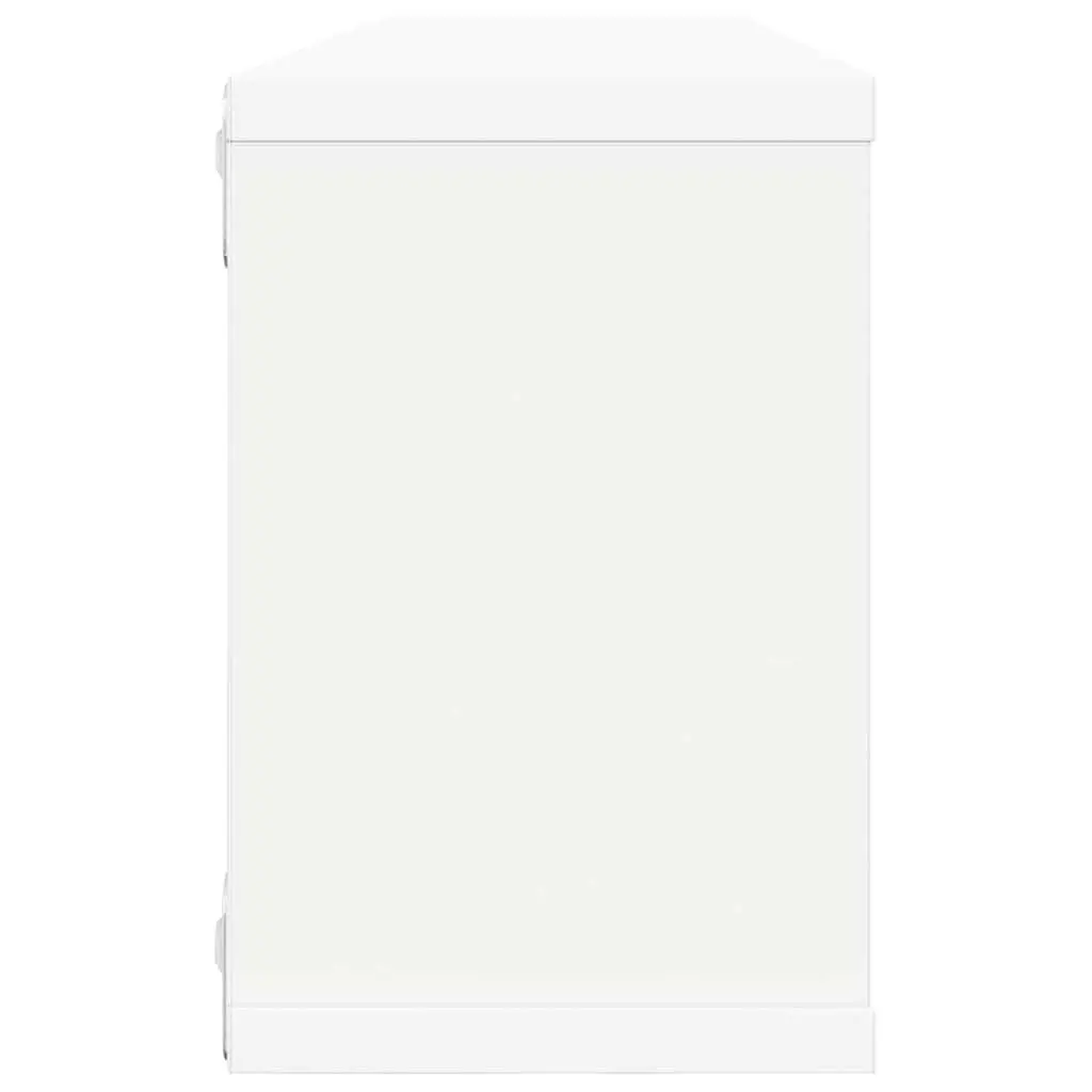 Wall Cube Shelves Floating Storage Display Unit 60 x 15 x 23 cm White 2 Piece